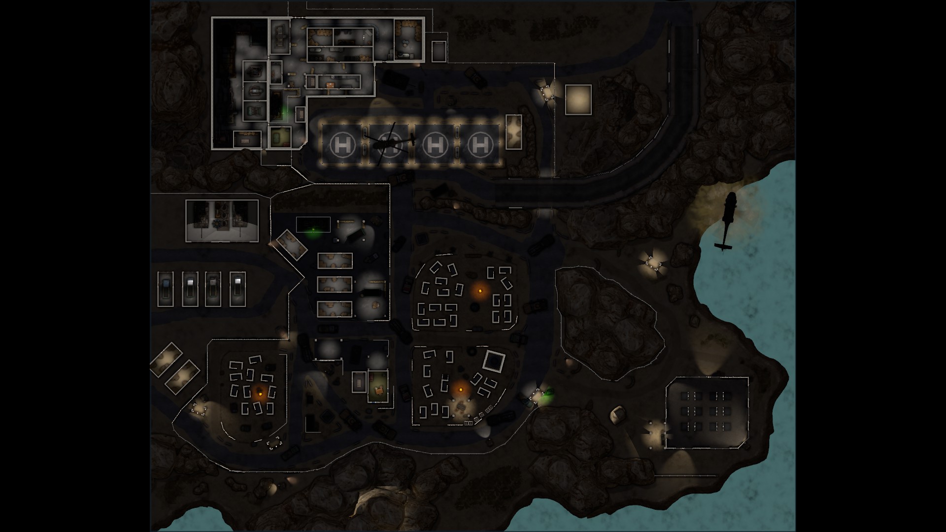 Metal Gear Solid Ground Zeroes "Camp Omega" (Night)