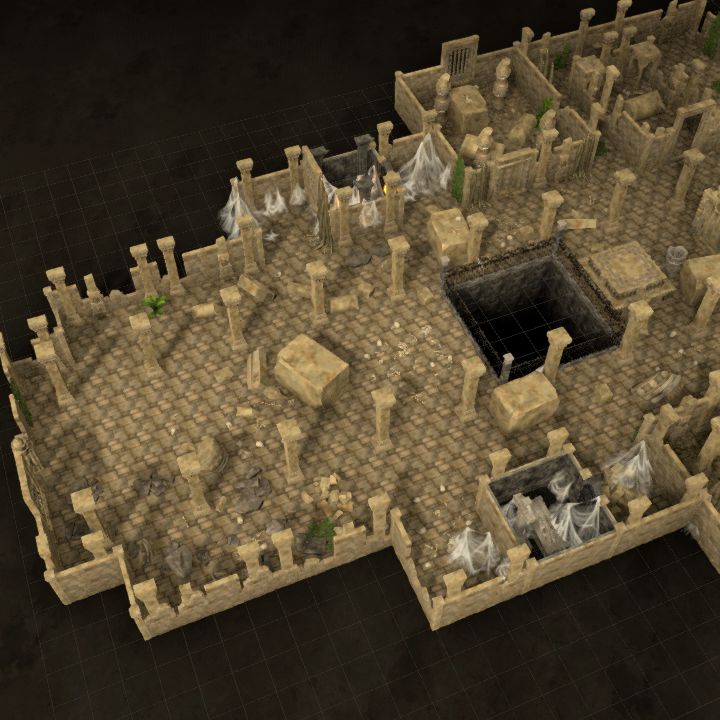 Abandoned Temple Battle Map