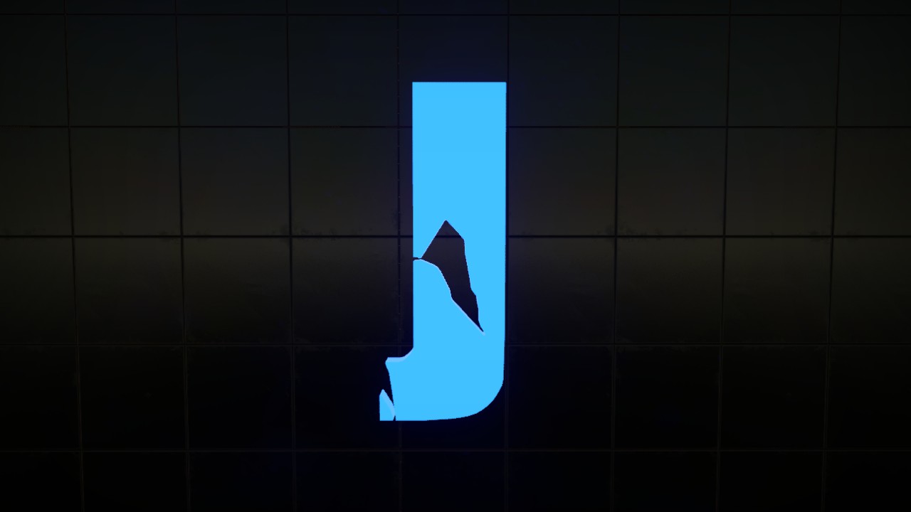 Insomnia Font Letter J 2m Lit Flexi
