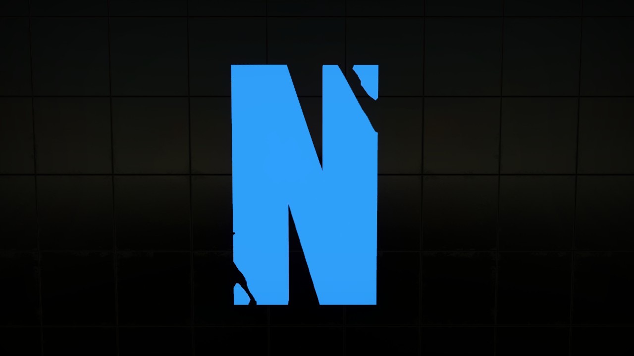 Insomnia Font Letter N 2m Lit Flexi