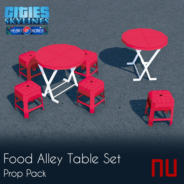 Food Alley Table Set (Prop Pack)