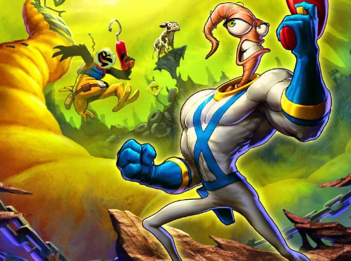 Earthworm Jim Rug