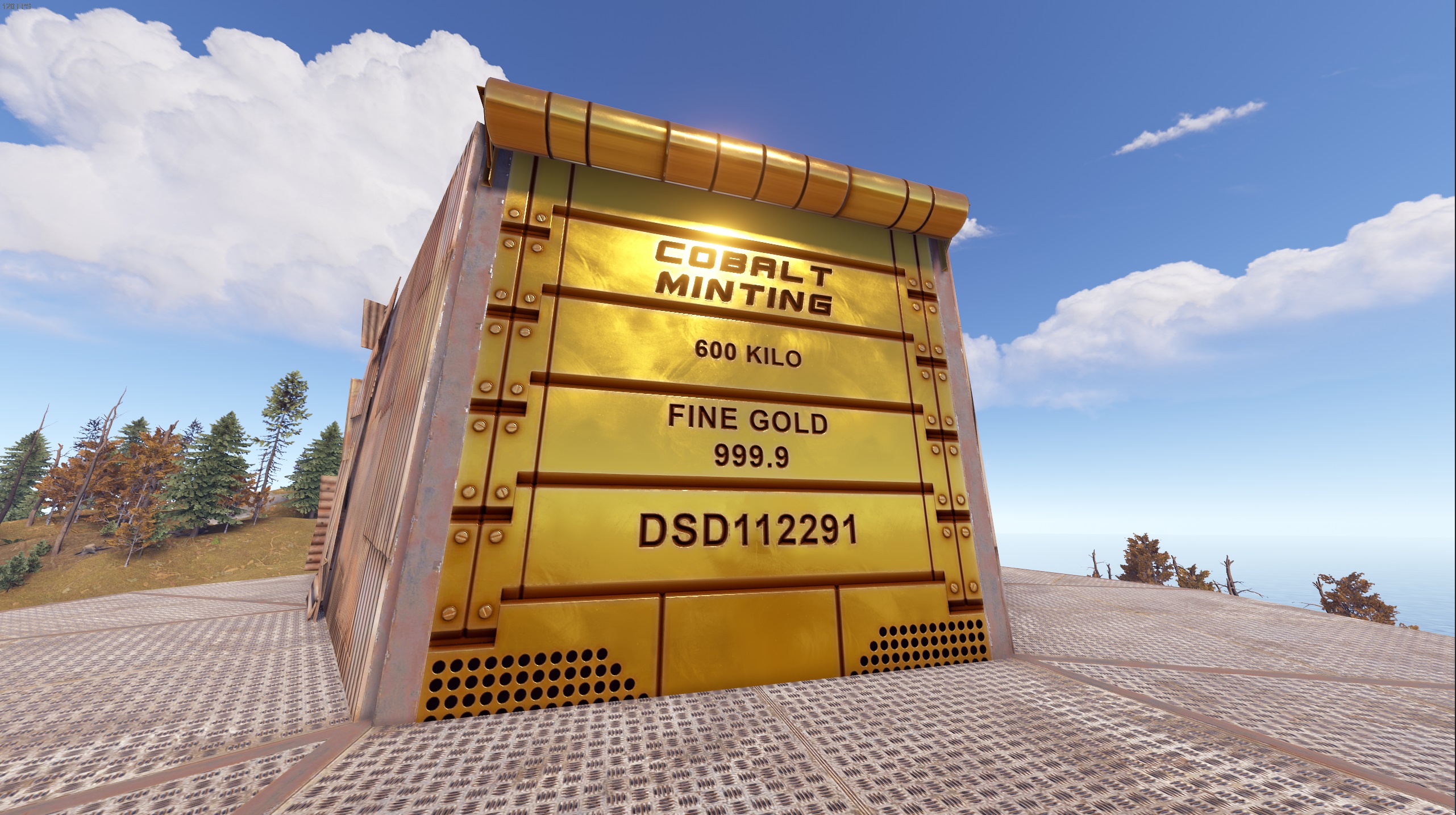Minted Gold Garage Door