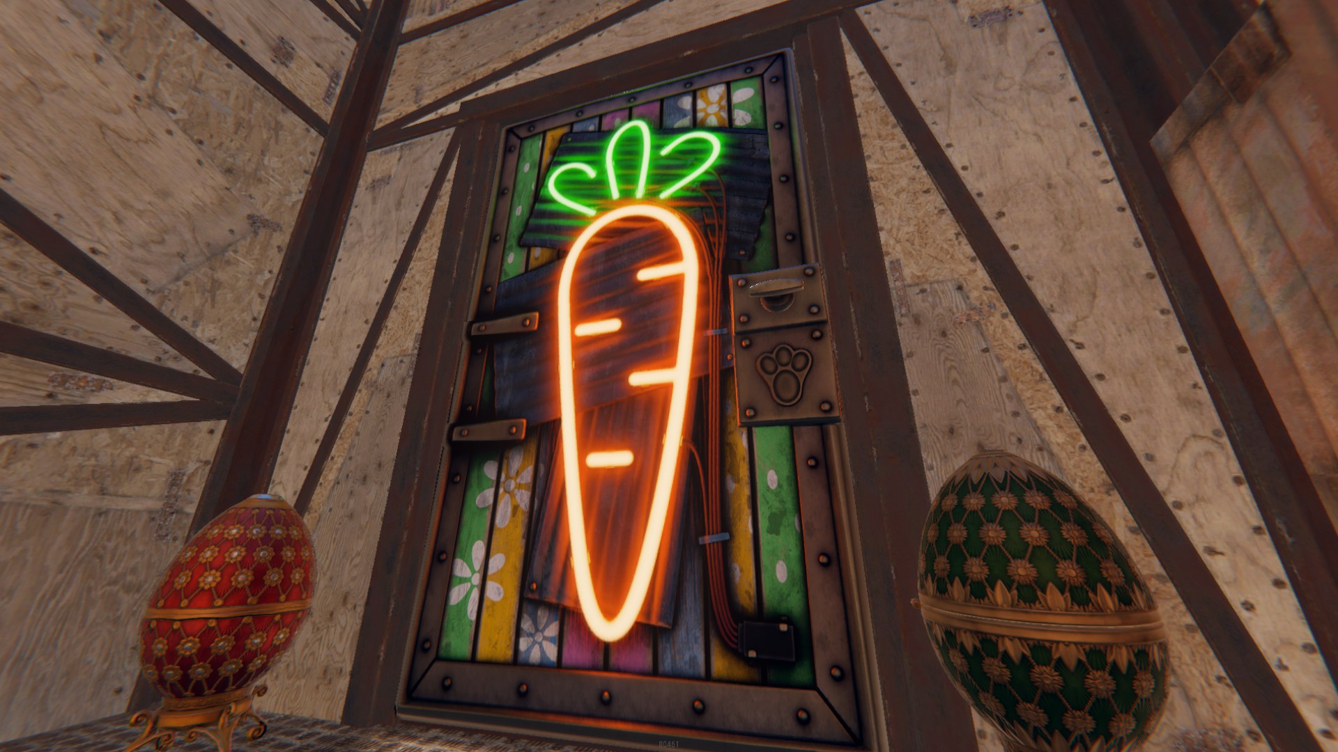 Neon Carrot Door