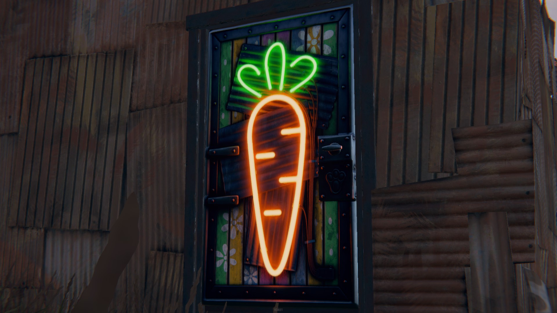 Neon Carrot Door