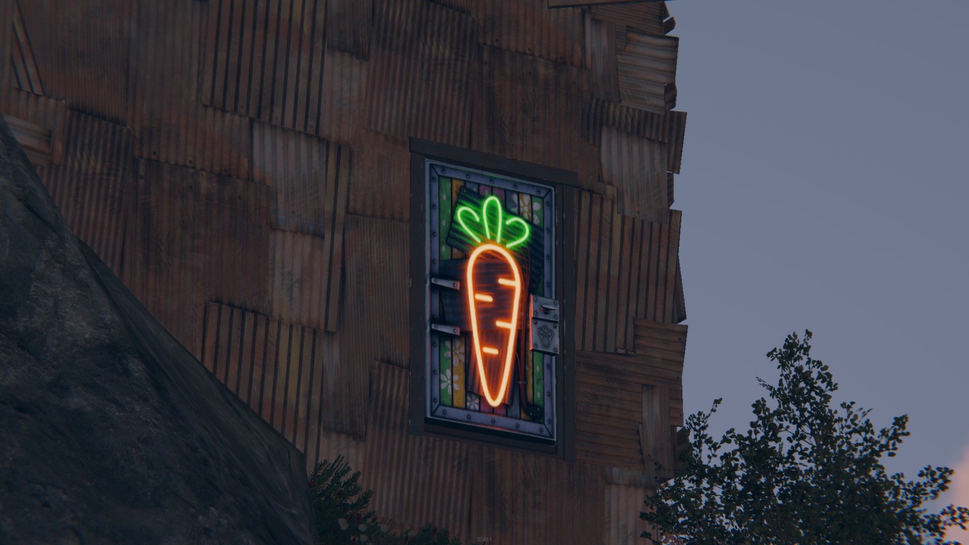 Neon Carrot Door