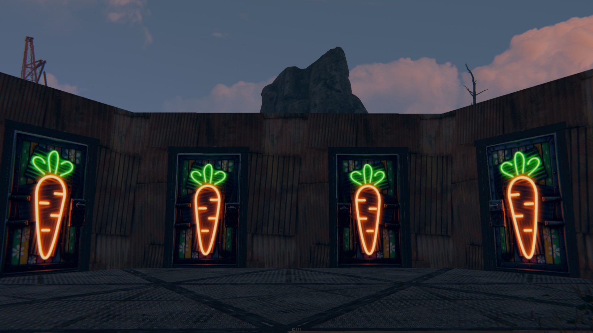 Neon Carrot Door