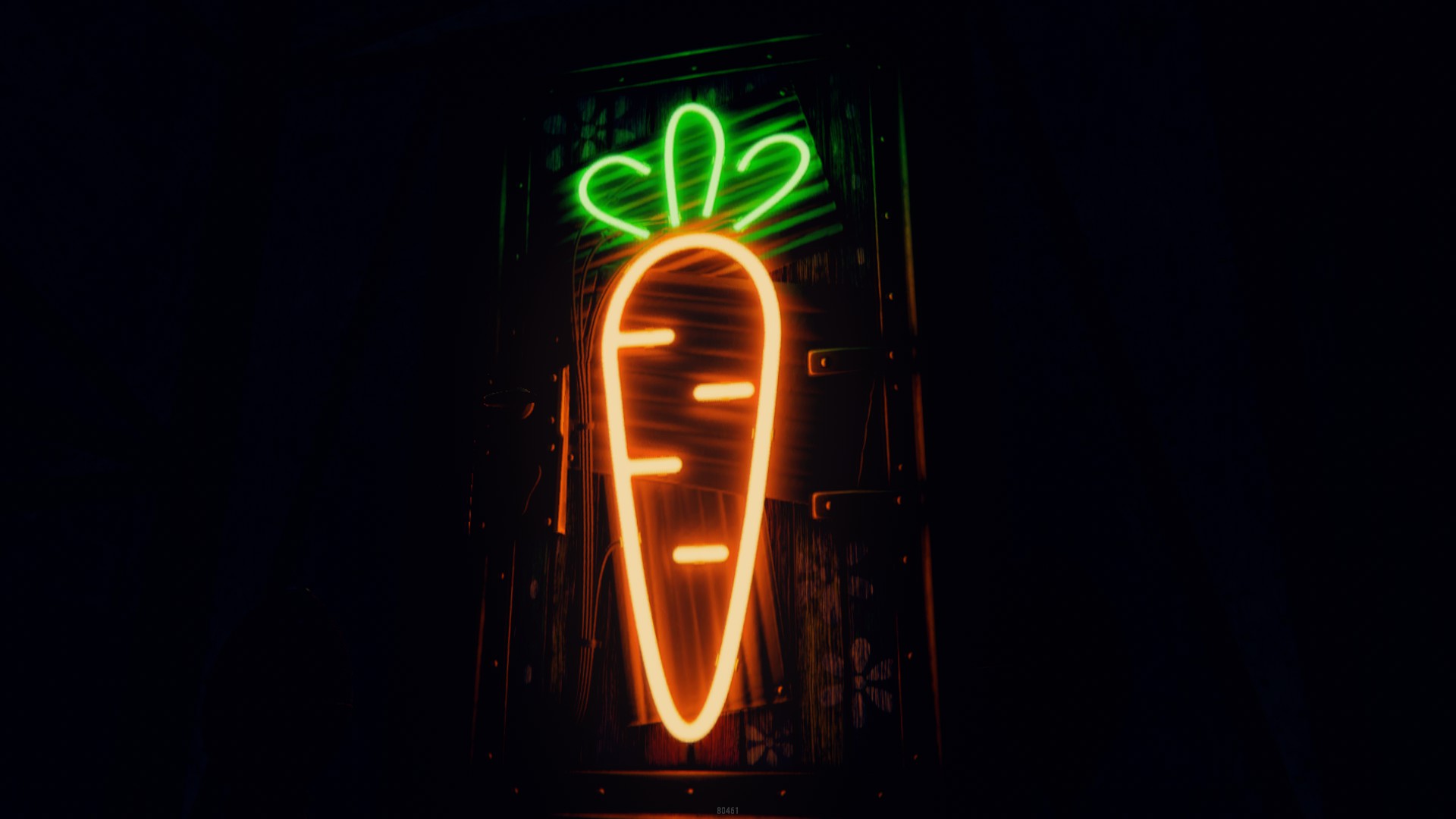 Neon Carrot Door
