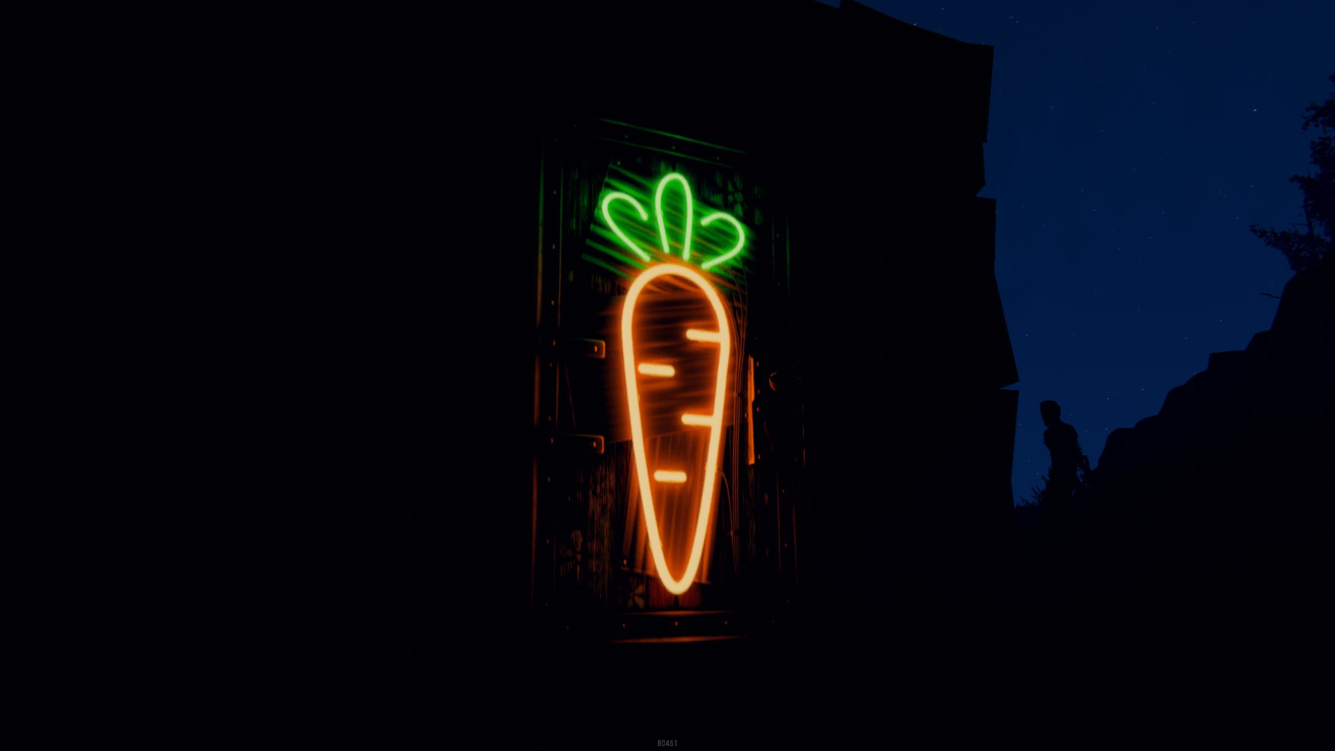 Neon Carrot Door