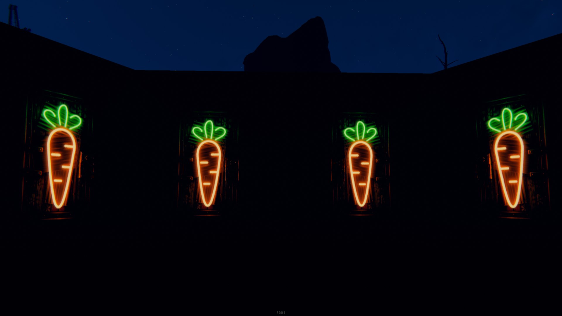 Neon Carrot Door