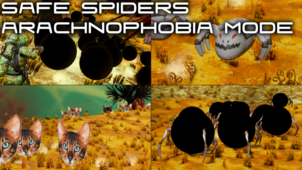 [QoL] SafeSpiders (Arachnophobia Mode)