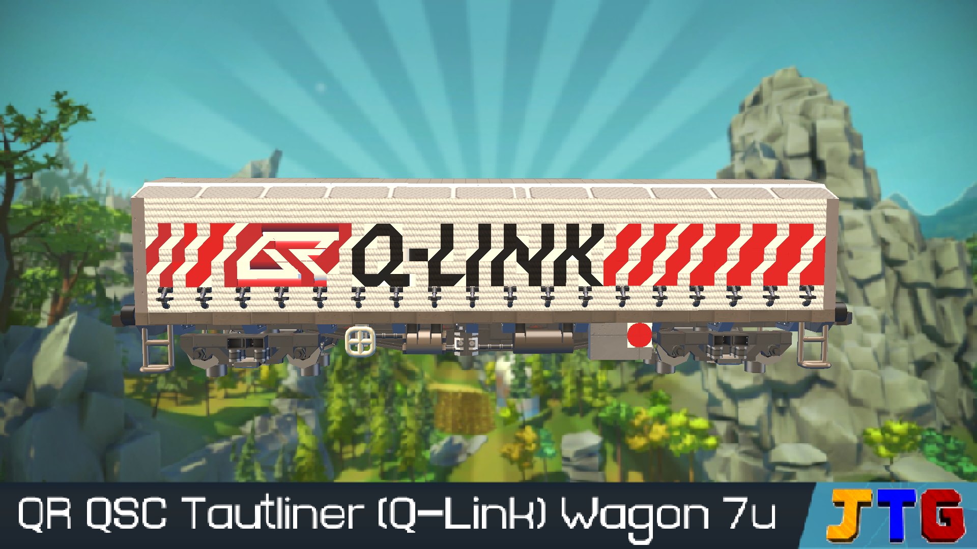 Queensland Rail QSC Tautliner (Q-Link) Wagon Vanilla 7u