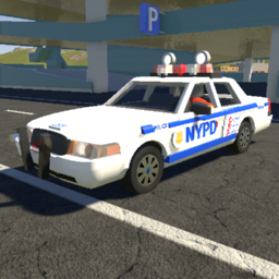 Nypd Crown Vic  With Spot lights on top and push bar