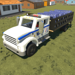 NYPD Truck With Wooden Police Barrier DHT