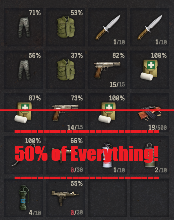 Drop Everything! But 50% of it!