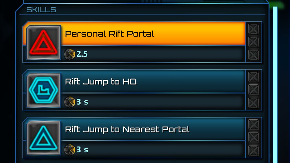 Rift Portal Skills
