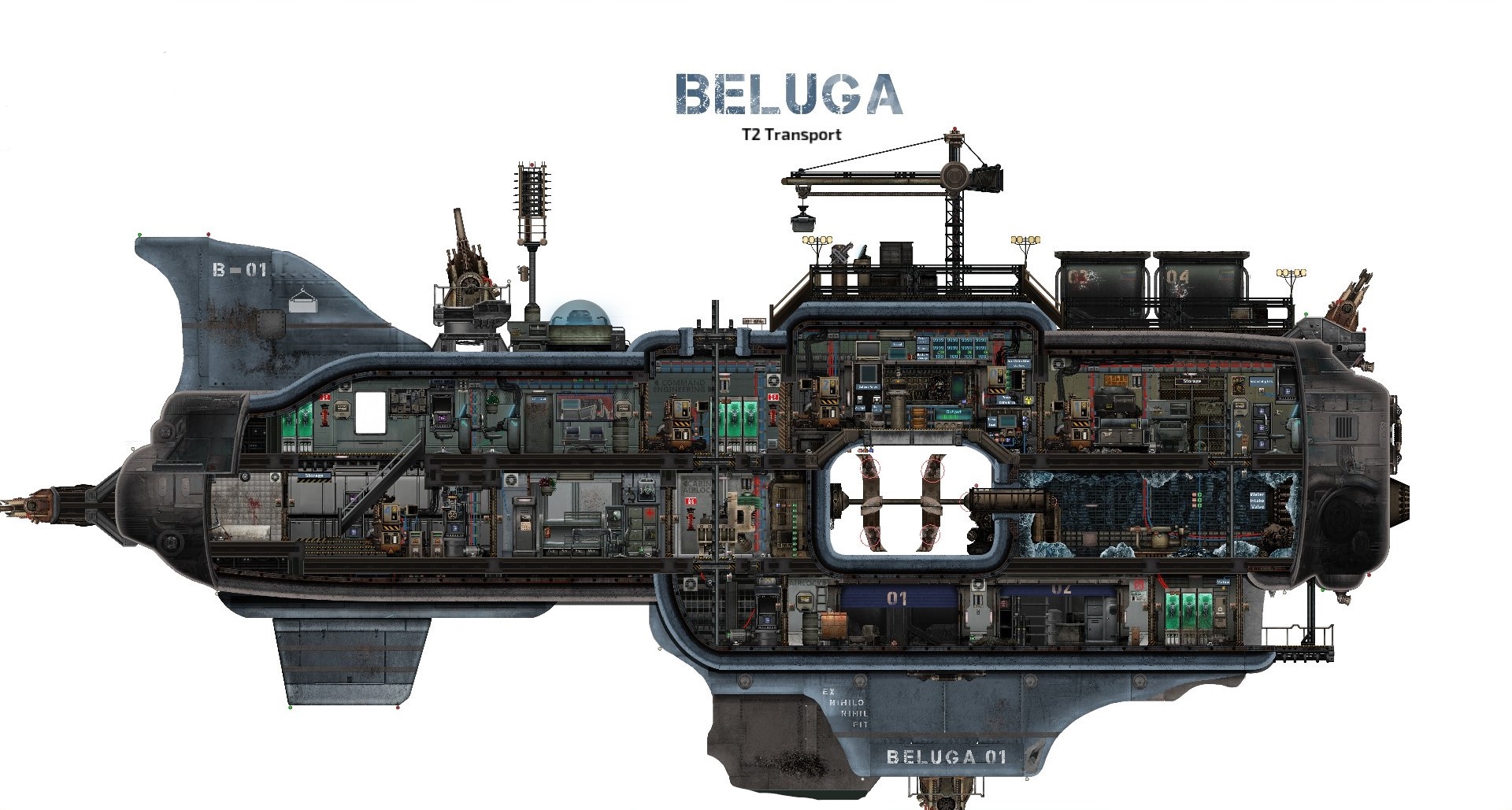 Beluga - Tier II Transport Sub – Barotrauma Mod