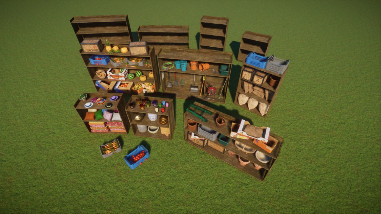 Backstage and Shop scenery