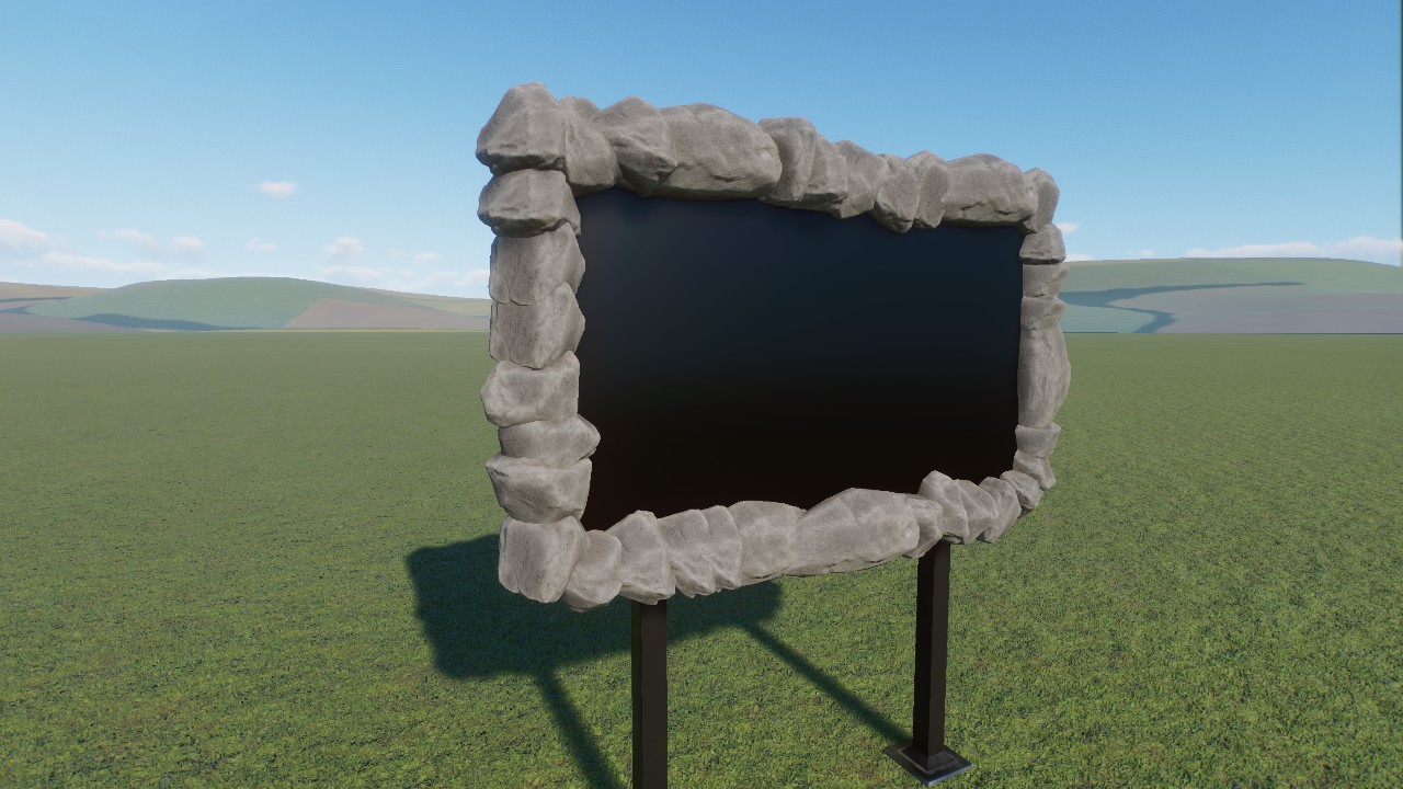 Fake Rock Information Board