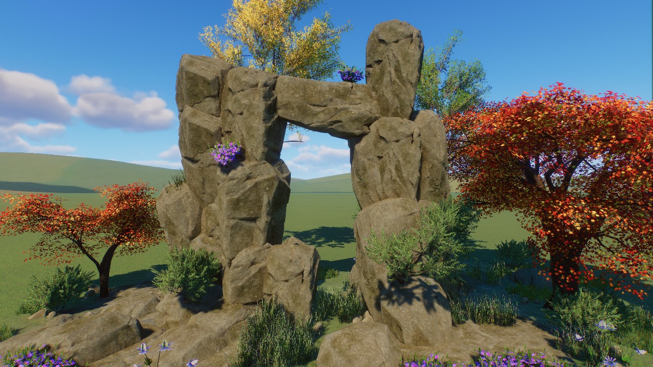 Rockformation With Trees 4