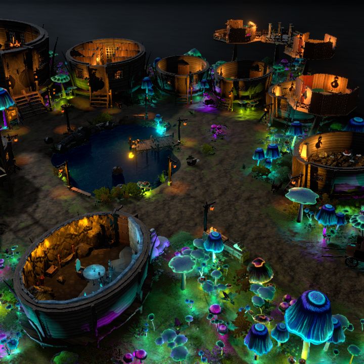 mushroom village