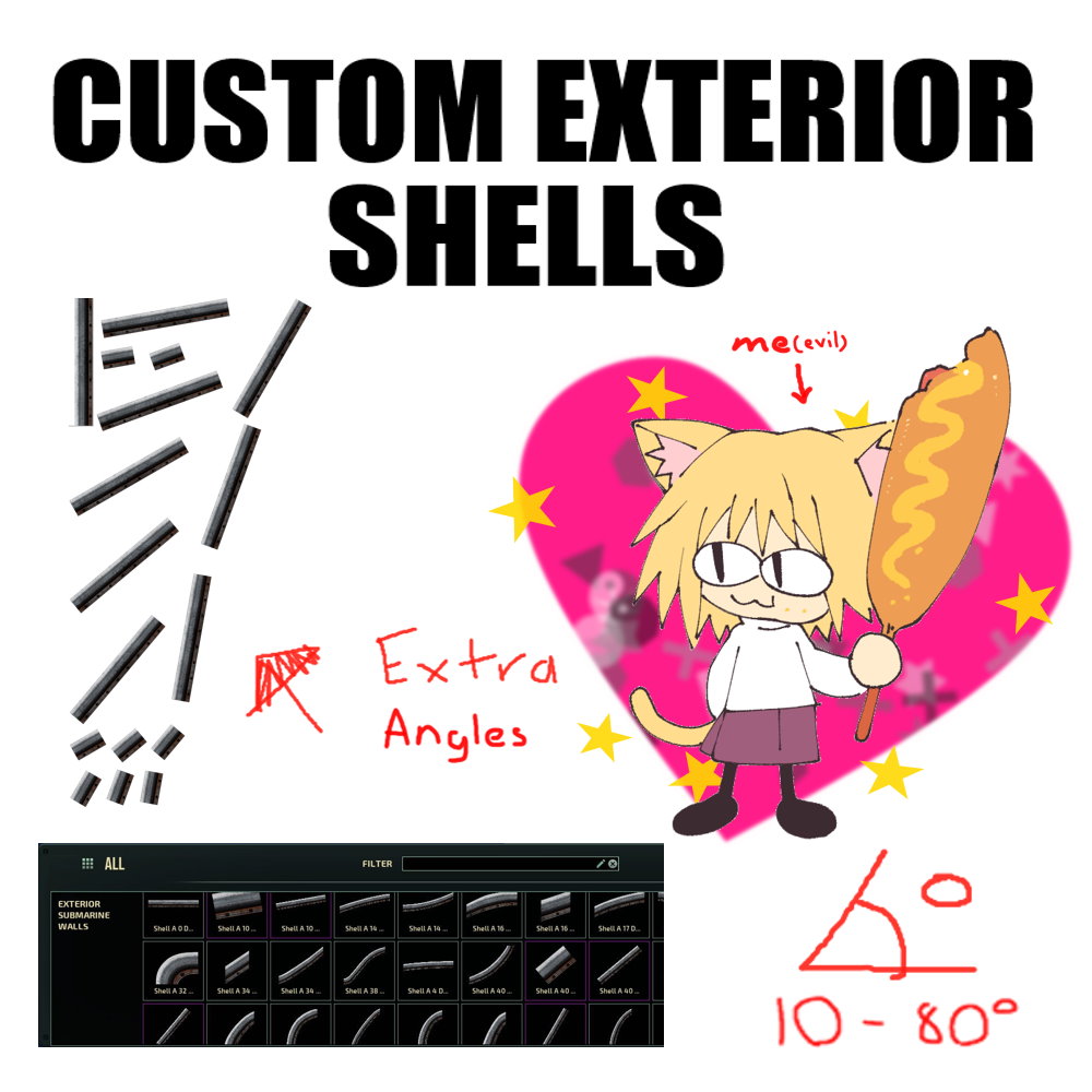 Custom Exterior Shells - Extra Angles for Sub Editor – Barotrauma Mod