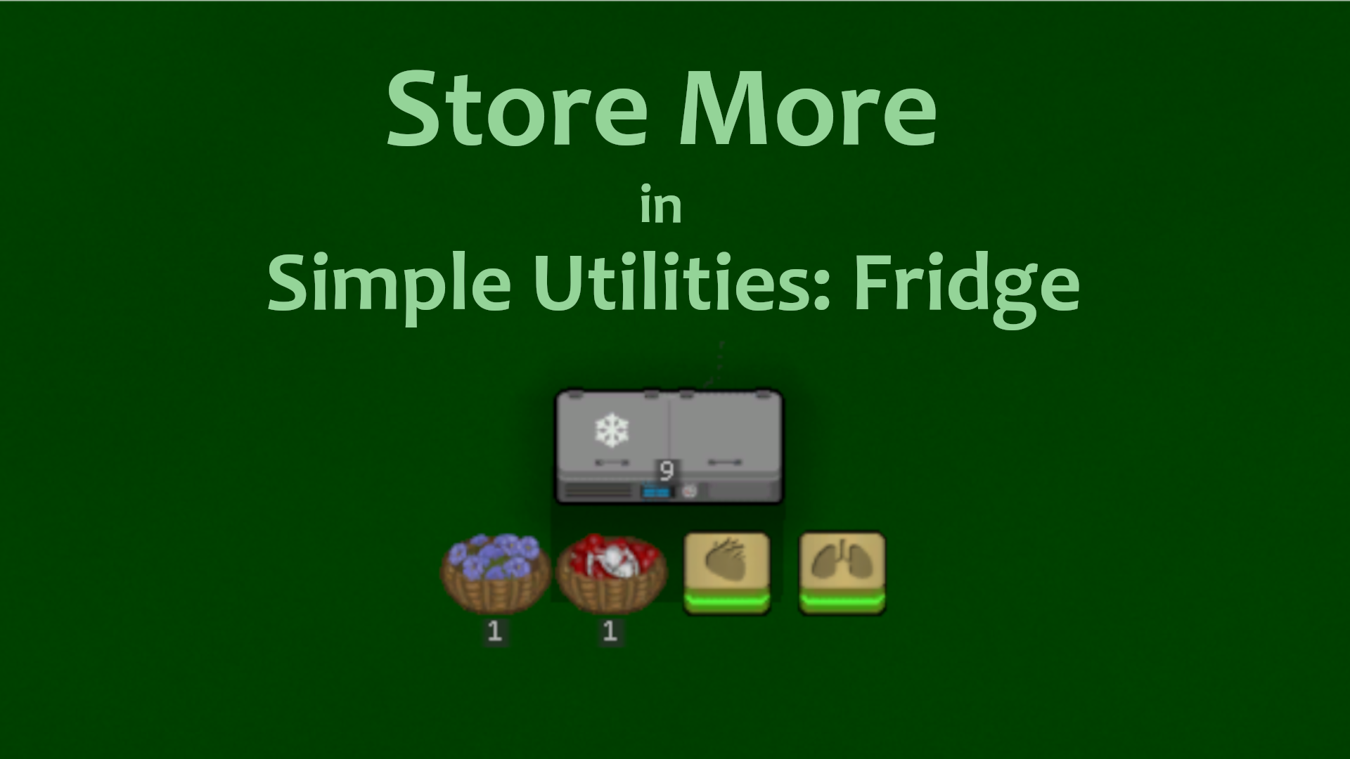 Store More In Simple Utilities: Fridge