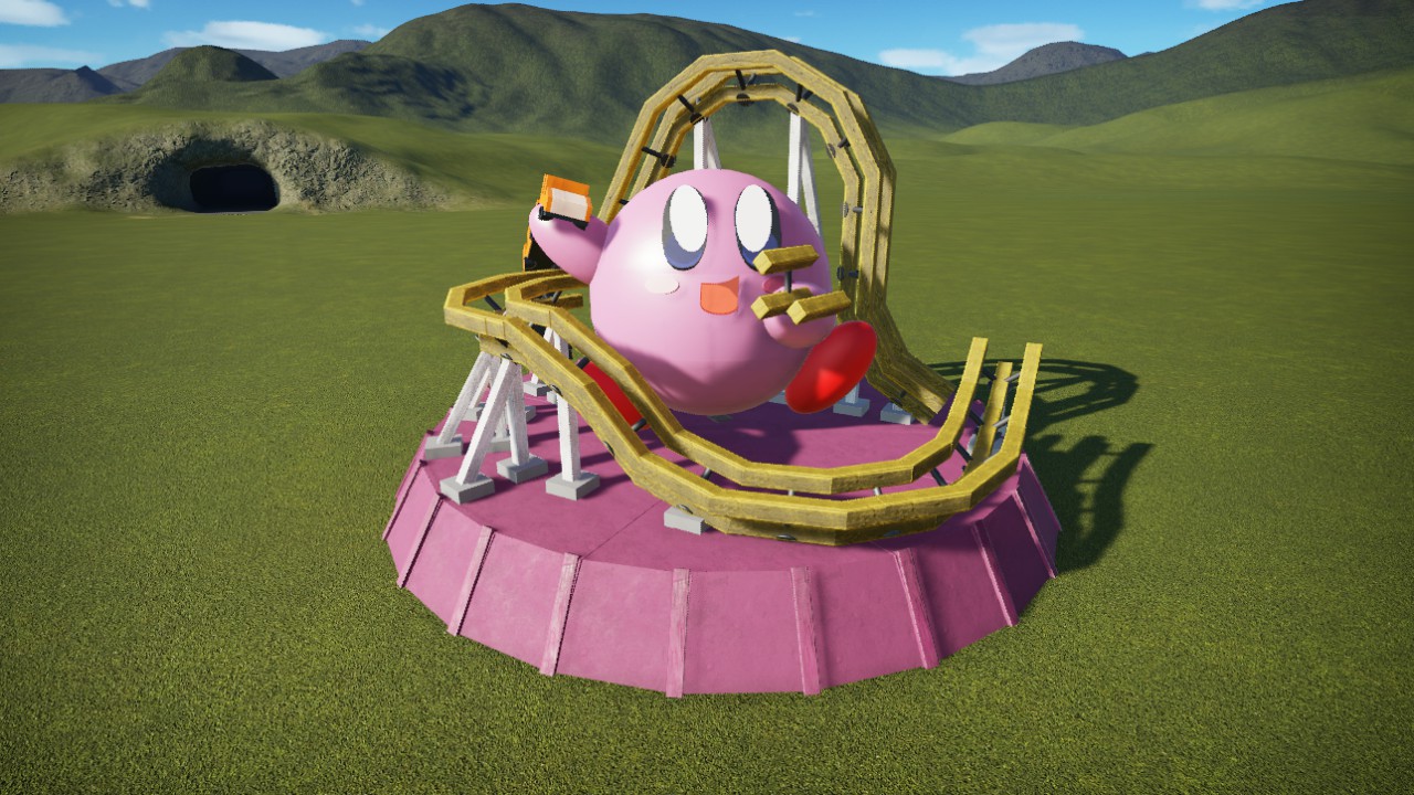 Kirby Building a Coaster