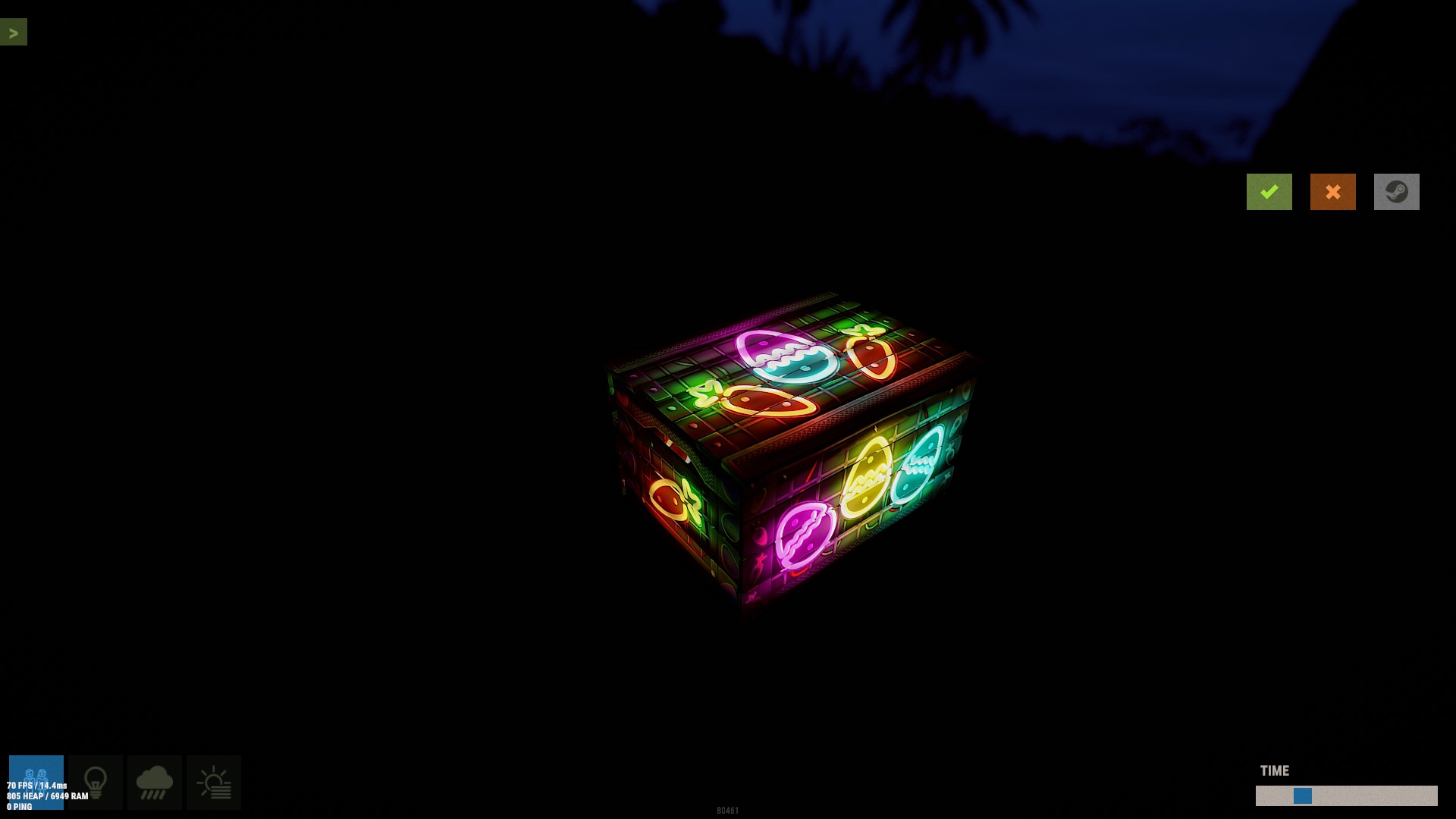 Neon Eggs Box