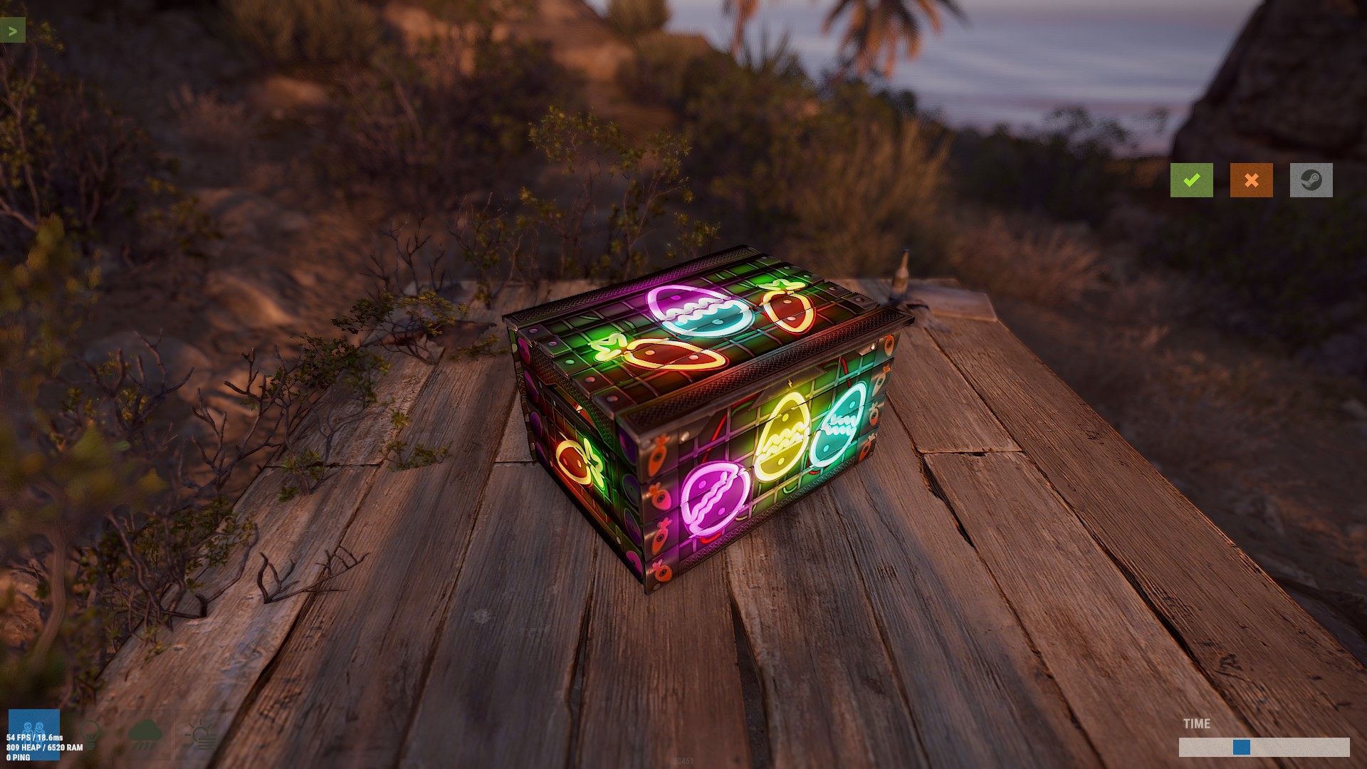 Neon Eggs Box