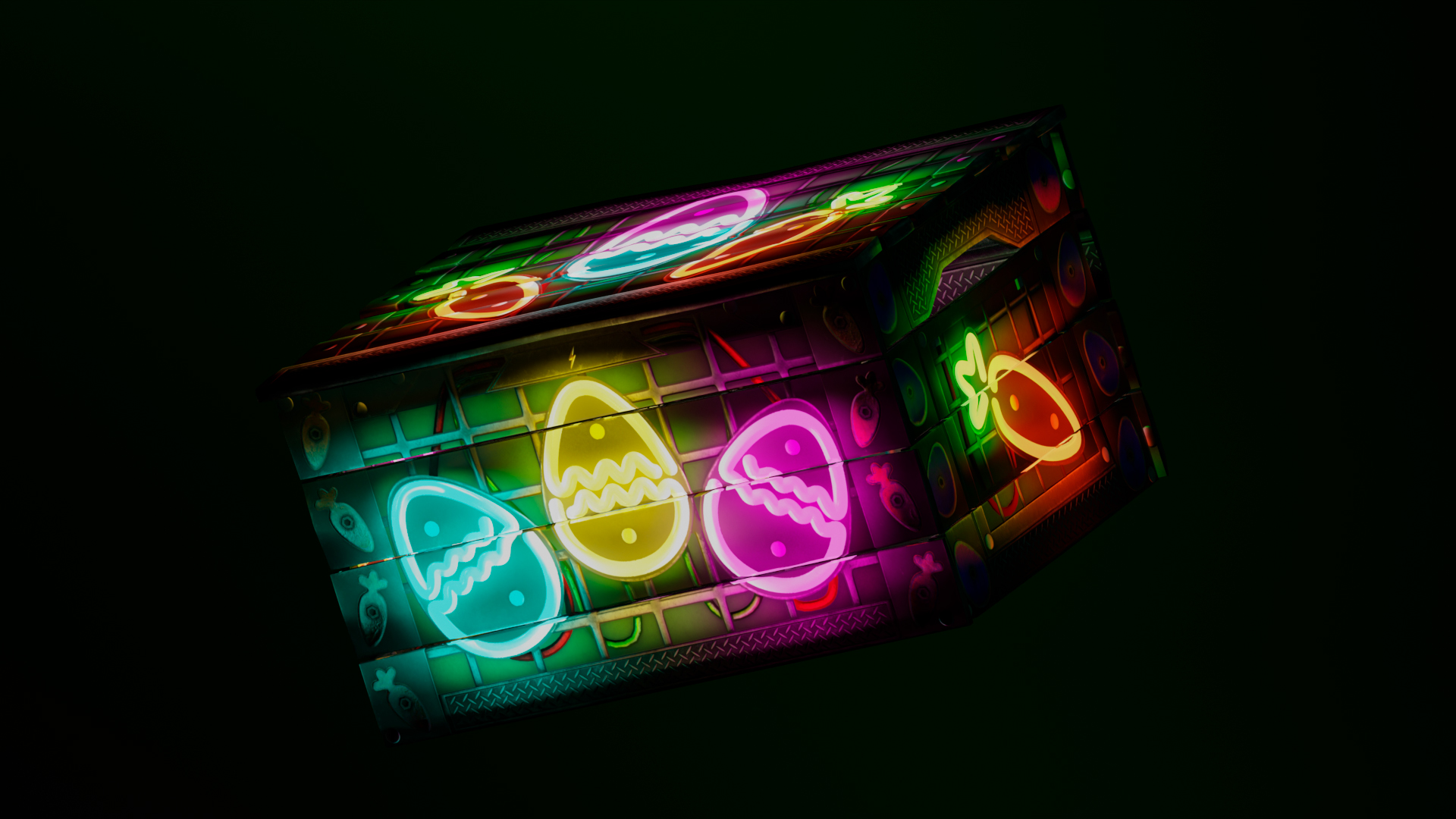 Neon Eggs Box