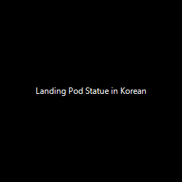 Landing Pod Statue mod in korean