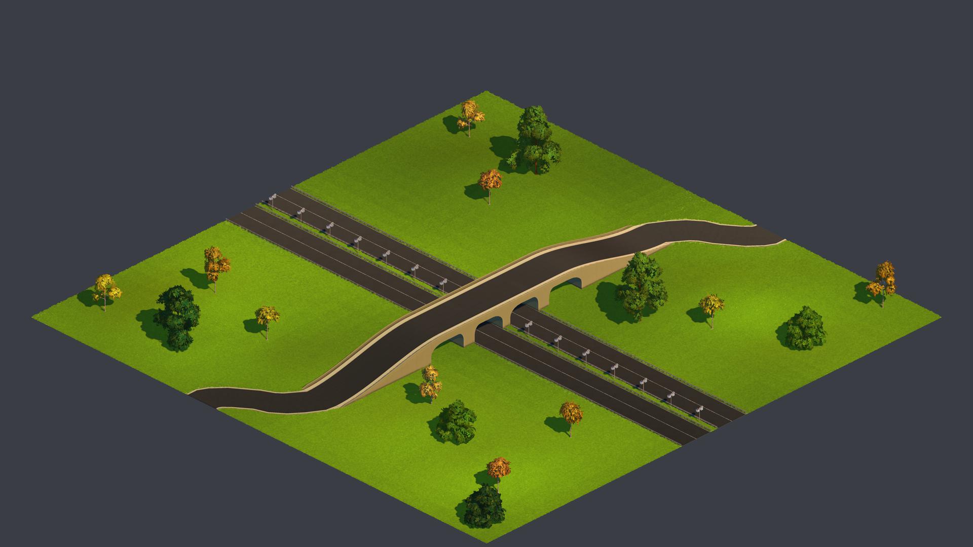 Standard highway overpass meadow.tile