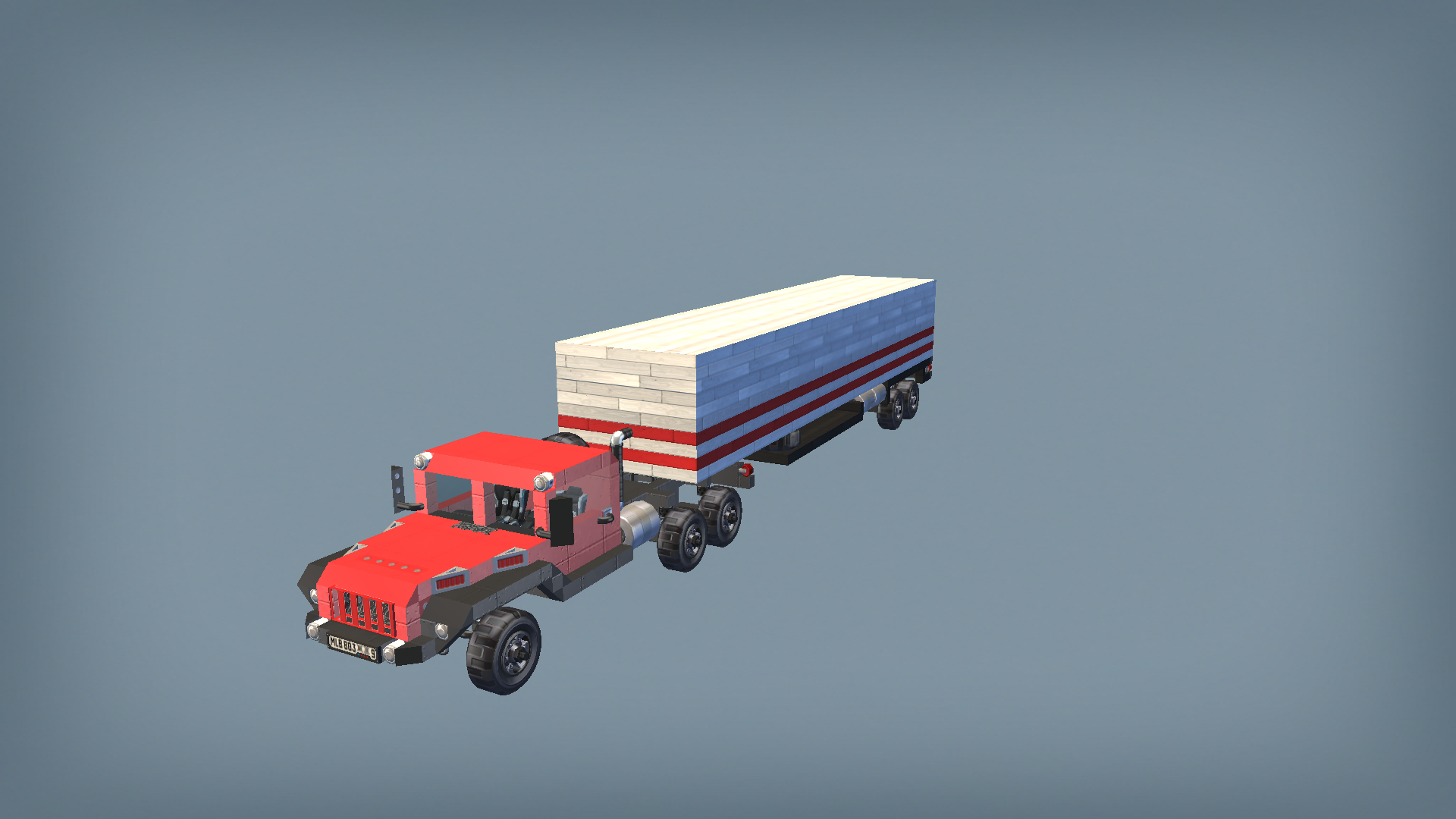 Offroad semi truck 03 classic version (6x6)