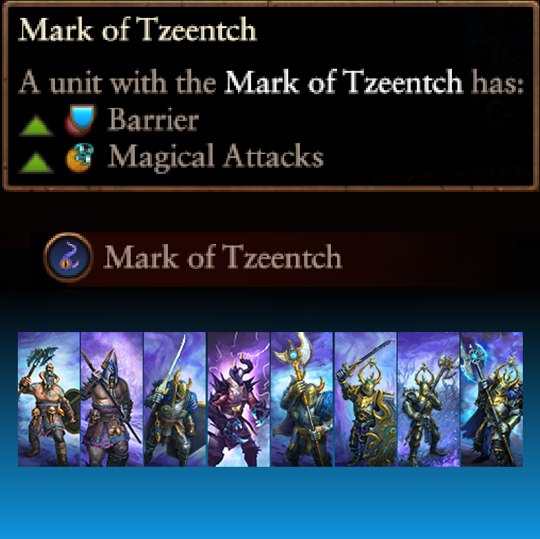 1400 barrier for Tzeentch infantry