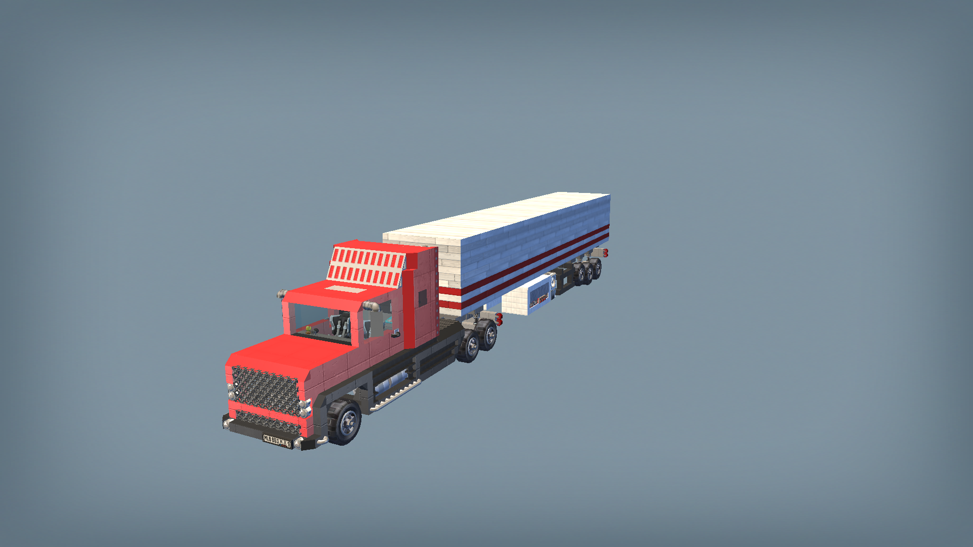 Medium semi truck 02 classic version (6x4)