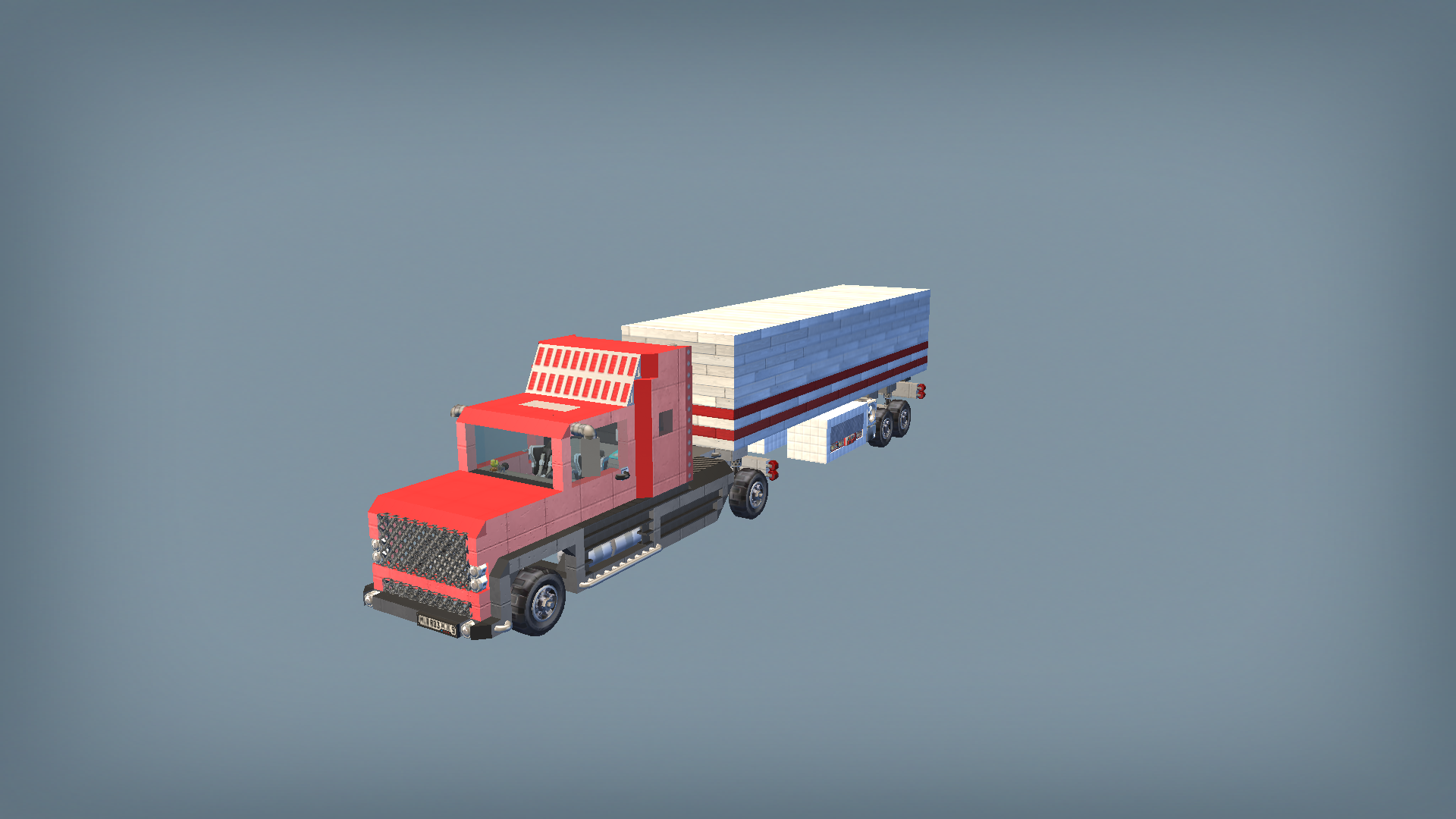 Medium semi truck 02 classic version (4x2)