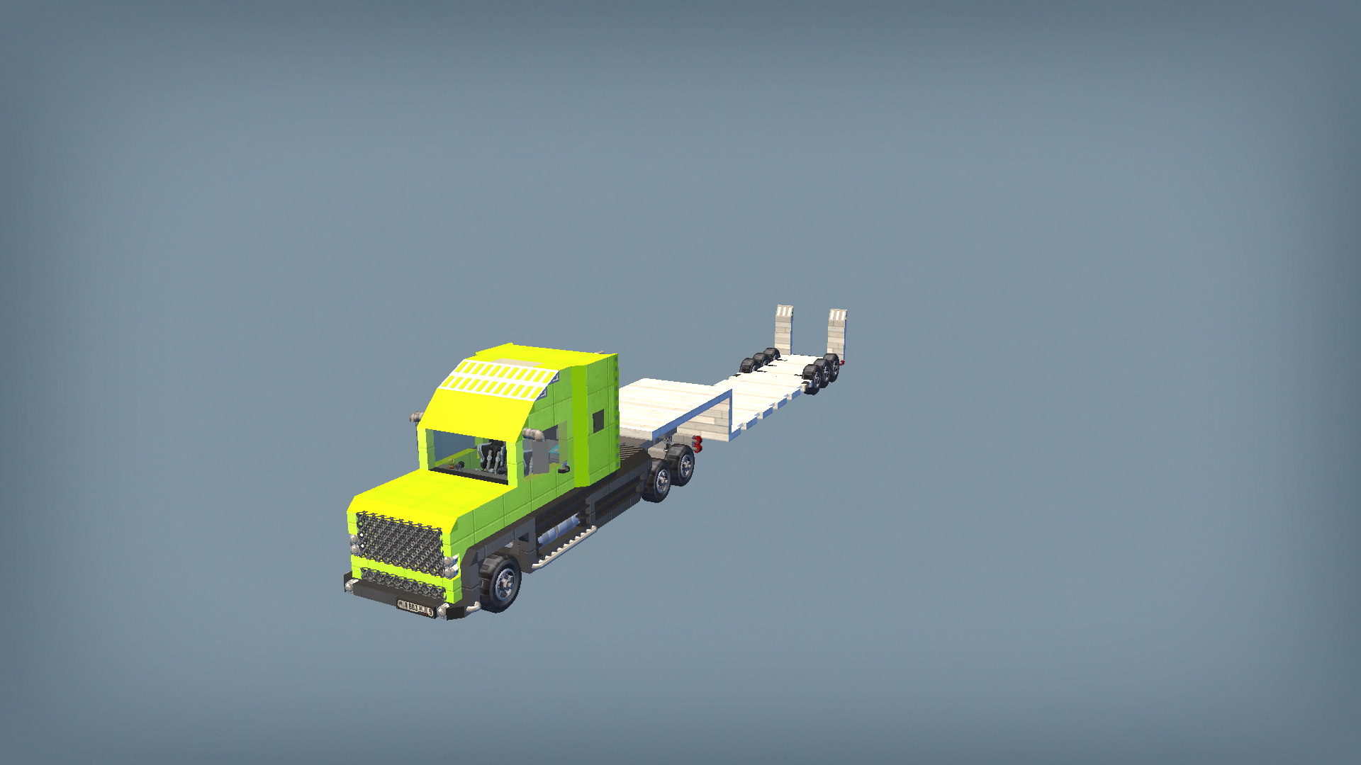 High semi truck 02 lowered version (6x4)