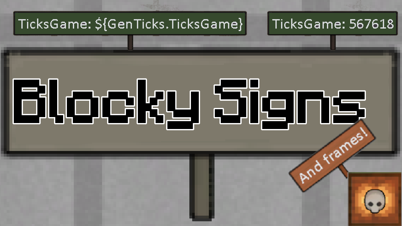 Blocky Signs