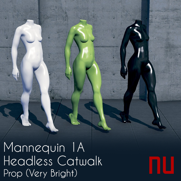 Headless Female Mannequin 1A | Catwalk (Very Bright)