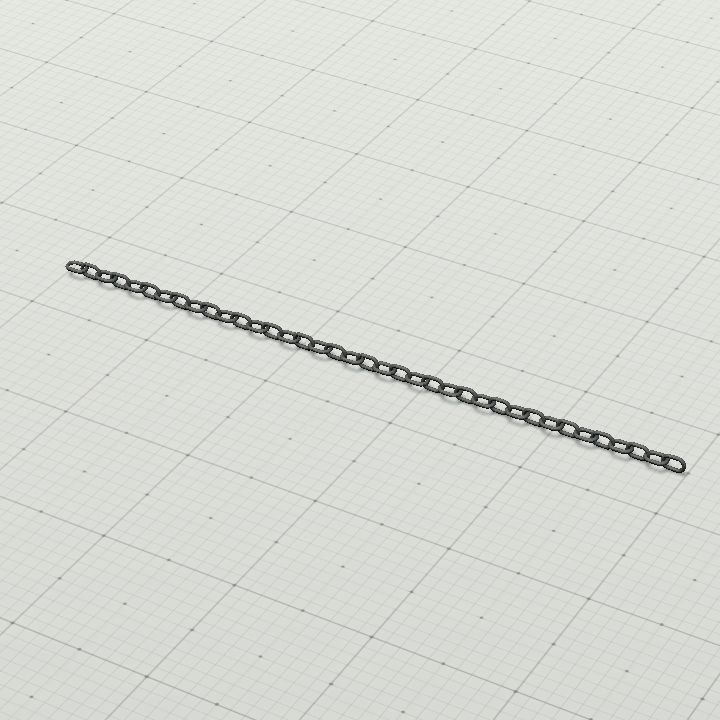 chain straight middle rotation point