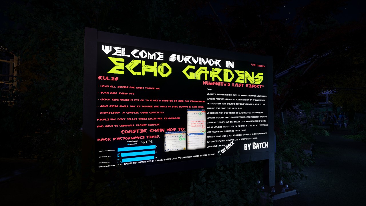 Echo Gardens - Welcome Sign