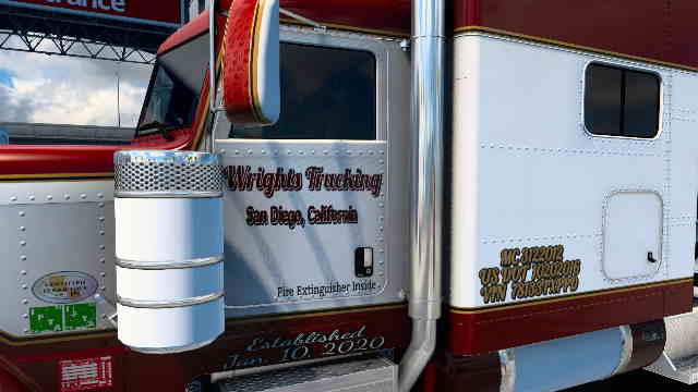 Wrights Trucking 3 Year Anniversary SKIN SCS peterbilt 389