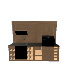 Pallet counter with grill preview