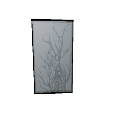 Frosted tree glass decor