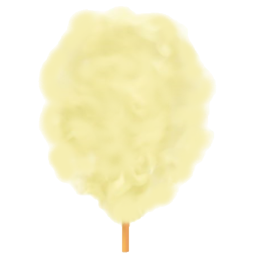 Zuckerwatte Gelb
