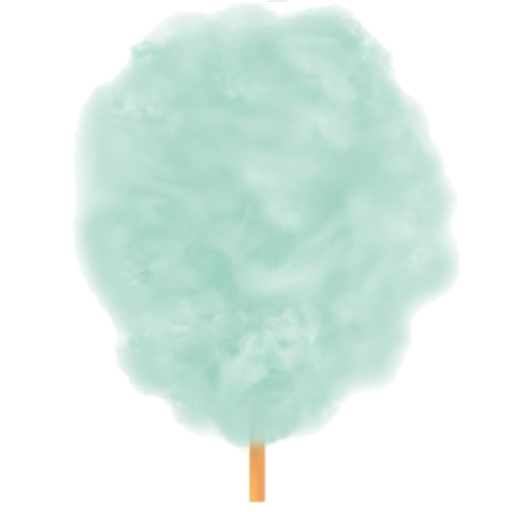 Zuckerwatte Grün