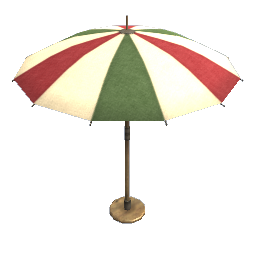 WfS Beach Parasol red-green