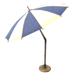 WfS Beach Parasol Kink blue