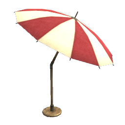 WfS Beach Parasol Kink red
